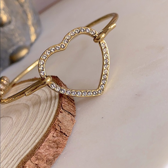 Swarovski Jewelry - 2 ✖️ Swarovski Crystal Bangle Bracelets Rose Gold